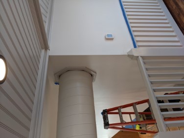 close up of HVAC trim